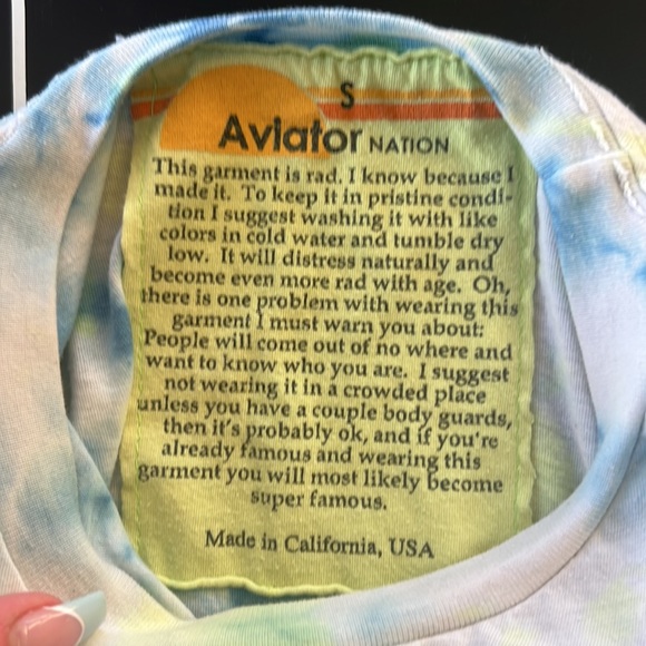 Tie die aviator nation t-shirt - Picture 2 of 3